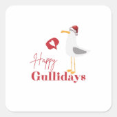 Happy Gulholidays-Kerst sticker (Voorkant)