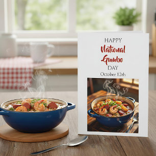 Happy Gumbo Day   12 oktober Kaart