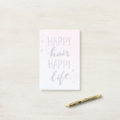 Happy Hair Happy Life Post-it® Notes (Op bureau)