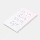 Happy Hair Happy Life Post-it® Notes (Schuin)