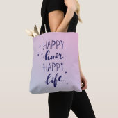 Happy Hair Happy Life Tote Bag (Dichtbij)