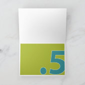 Happy Half Birthday Kaart (Binnen)