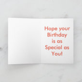 Happy Half Birthday Kaart (Binnen)