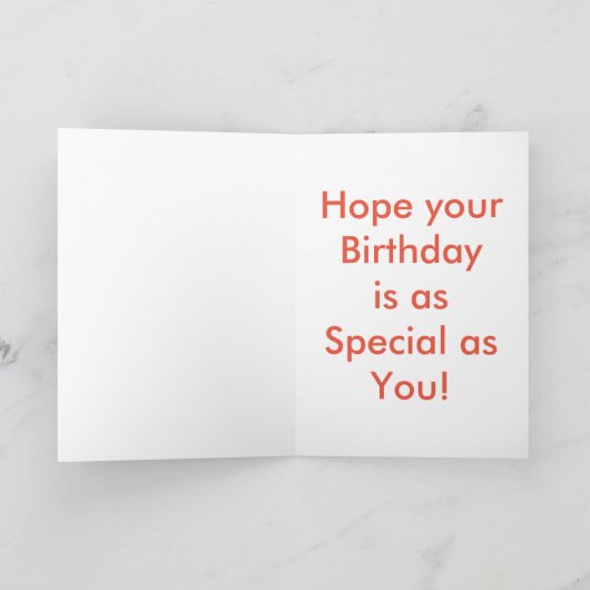 Happy Half Birthday Kaart (Binnen)