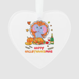 Happy Hallo olifant Drink wijn dank u cadeau Ornament