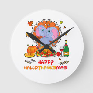 Happy Hallo olifant Drink wijn dank u cadeau Ronde Klok