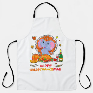 Happy Hallo olifant Drink wijn dank u cadeau Schort