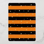 Happy Hallo-one Halloween 1e Verjaardag Foto Echt Folie Uitnodiging (Achterkant)