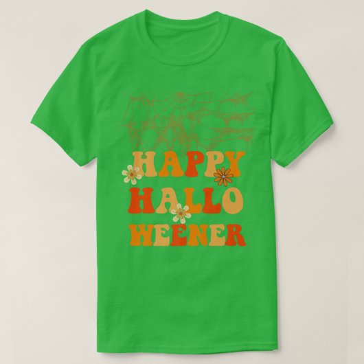 Happy Hallo Weener Halloween T-shirt (Design voorkant)