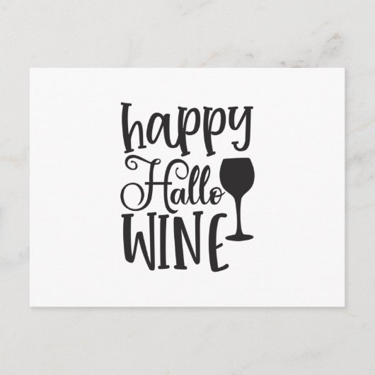 Happy Hallo Wine Briefkaart (Voorkant)