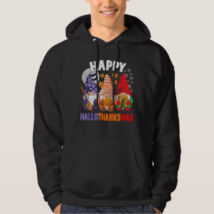 Happy HalloBedanktMas Halloween Thanksgiving Chris Hoodie