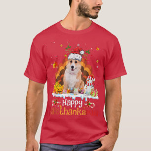 Happy HalloBedanktMas Halloween Thanksgiving Chris T-shirt