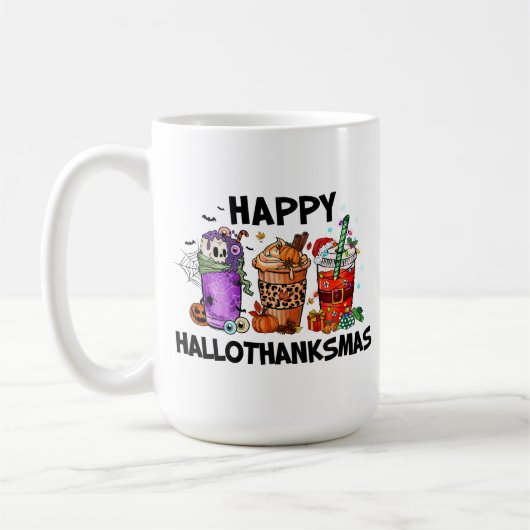 Happy HalloBedanktMas Koffiemok (Links)