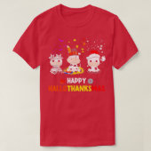 Happy HalloBedanktMas Santa Koe Halloween Thanksgi T-shirt (Design voorkant)