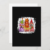 Happy HalloDankMas Gnome Halloween Kerstmis dan an Kaart (Voorkant / Achterkant)