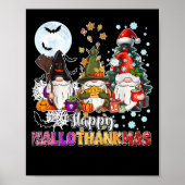Happy Hallothanksams Gnomes Lover Grappig Hallowee Poster (Voorkant)