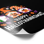 Happy Hallothanksams Gnomes Lover Merry Christmas Foto Afdruk (Hoek)
