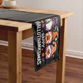 Happy Hallothanksams Gnomes Lover Merry Christmas Korte Tafelloper (Voorbeeld)