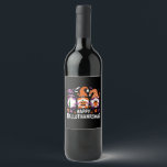 Happy Hallothanksams Gnomes Lover Merry Christmas Wijn Etiket<br><div class="desc">Happy Hallothanksams Gnomes Lover Merry Christmas</div>