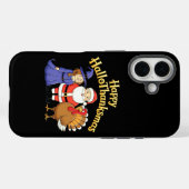 Happy HalloThanksgiving Lovers Design Case-Mate iPhone Case (Achterkant (horizontaal))