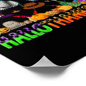 Happy Hallothanksmas Badminton Witch Pet Christmas Poster (Hoek)