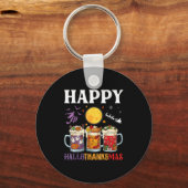 Happy Hallothanksmas bierdrinker Halloween naar XM Sleutelhanger (Voorkant)
