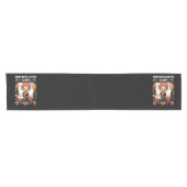 Happy Hallothanksmas Cats Halloween Christmas Korte Tafelloper (Horizontaal)