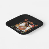 Happy Hallothanksmas Cats Halloween Christmas Papieren Bordje (Gebogen)