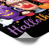 Happy Hallothanksmas Coffee Lover Halloween Merry Poster (Hoek)