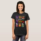 Happy Hallothanksmas Coquette Bow Coffee Latte Can T-shirt (Voorkant volledig)