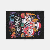 Happy Hallothanksmas Cows For Farmer  Fleece Deken (Voorkant (Horizontaal))