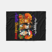 Happy Hallothanksmas Cows For Farmer Fleece Deken (Voorkant (Horizontaal))