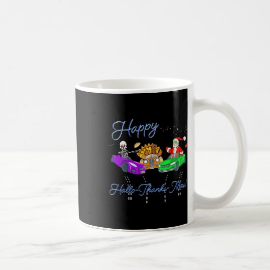 Happy Hallothanksmas Crashing Christmas Fun Vakant Koffiemok (Rechts)