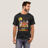 Happy Hallothanksmas Cute Shih Tzu Wizard Hat Turk T-shirt (Voorkant volledig)