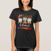 Happy HalloThanksMas Dental Boo Crew Dentist Assis T-shirt (Voorkant)
