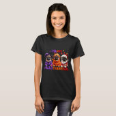 Happy Hallothanksmas Funny Pug Halloween Thanksgiv T-shirt (Voorkant volledig)