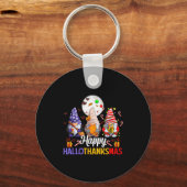 Happy Hallothanksmas Gnomes Lover Halloween Merry  Sleutelhanger (Voorkant)