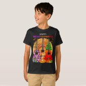 Happy Hallothanksmas Guitar Halloween Thanksgiving T-shirt (Voorkant volledig)