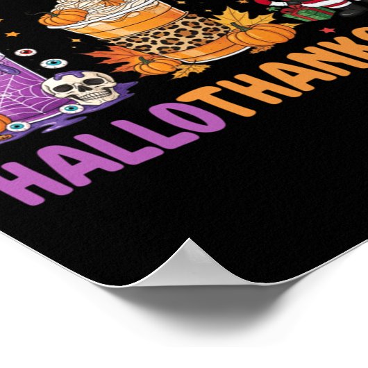 Happy Hallothanksmas Halloween Thanksgiving Christ Poster (Hoek)