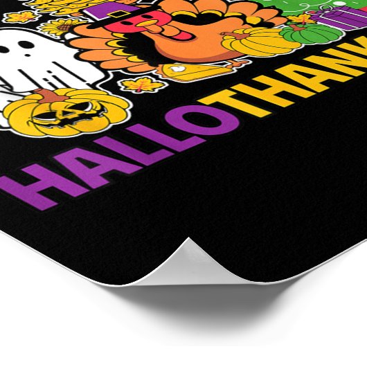 Happy Hallothanksmas Halloween Thanksgiving Christ Poster (Hoek)