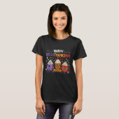 Happy Hallothanksmas Halloween Thanksgiving Christ T-shirt (Voorkant volledig)