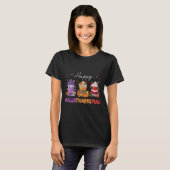 Happy Hallothanksmas Halloween Thanksgiving Christ T-shirt (Voorkant volledig)