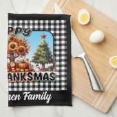  Happy Hallothanksmas keukenhanddoek (Quarter Fold)