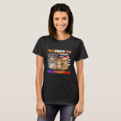 Happy Hallothanksmas Otter  Thanksgiving Christmas T-shirt (Voorkant volledig)