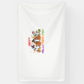 Happy Hallothanksmas Penguin Halloween Thanksgivin Spandoek (Verticaal)