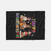 Happy Hallothanksmas Pitbull Hondenliefhebber Hall Fleece Deken (Voorkant (Horizontaal))