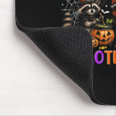Happy Hallothanksmas Racoon Halloween Thanksgiving Muismat (Hoek)