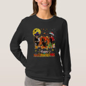 Happy Hallothanksmas Rottweiler Wizard Hat Turkey  T-shirt (Voorkant)