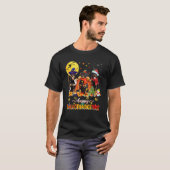 Happy Hallothanksmas Rottweiler Wizard Hat Turkey  T-shirt (Voorkant volledig)