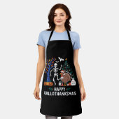 Happy Hallothanksmas Vakantie Seizoen Gift Herfst Schort (Gedragen)